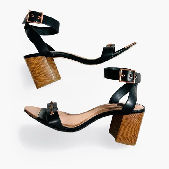 2/$25 Ted Baker Biah Sandals Heels Block Heel Bows Feminine Lovecore Girly 9 - Picture 5 of 13